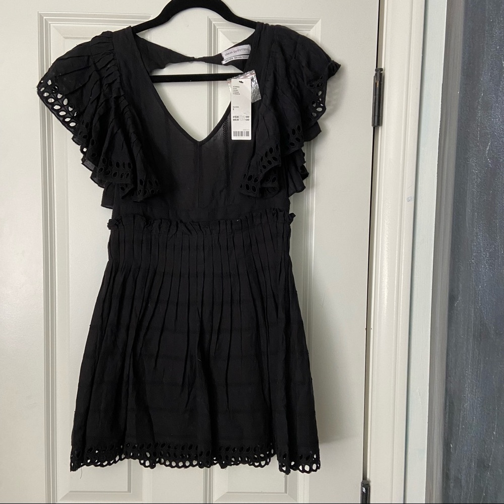 NWT Urban Outfitters Eyelet Tie Back Dress